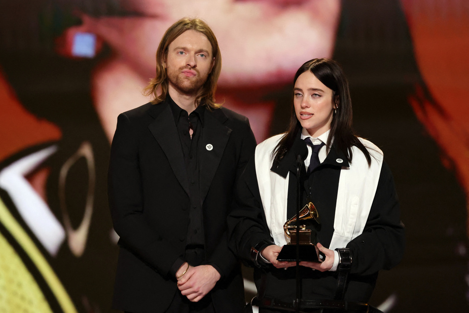 Billie Eilish (r.) and Finneas O'Connell won the Grammy for Song of the Year at Sunday's award ceremony.