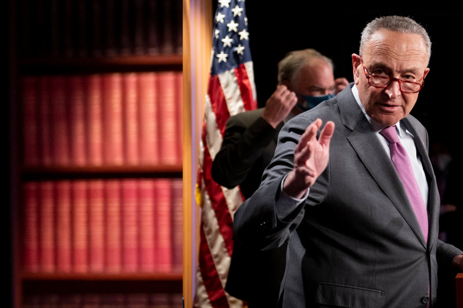 Senate Democrats meet with moderate holdouts on voting rights