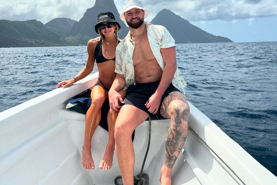 Haley Cavinder (l.) has officially made an appearance on her boyfriend Jake Ferguson’s iInstagram page.