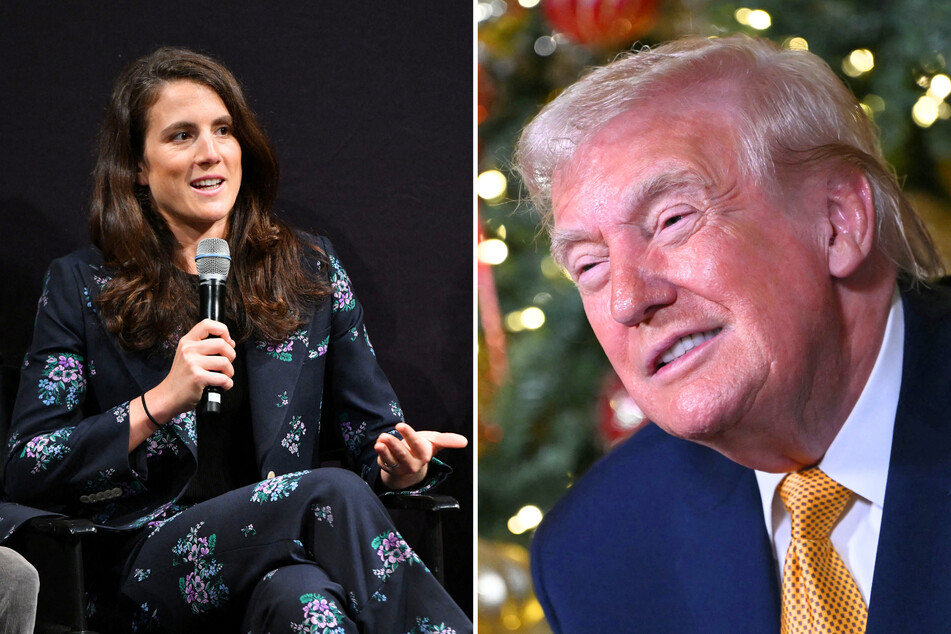 In a series of recent social media posts, Donald Trump (r.) mocked the Kennedy family hours after they announced the death of John F. Kennedy's granddaughter, Tatiana Schlossberg.