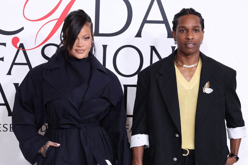 Rihanna and A$AP Rocky (r.) attend the 2025 CFDA Awards at the American Museum of Natural History on November 3. The couple was at the property at the time of the shooting.
