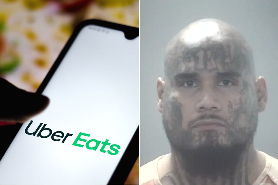 Oscar Adrian Solis (r) was arrested after the dismembered remains of an Uber Eats driver were found at his home.
