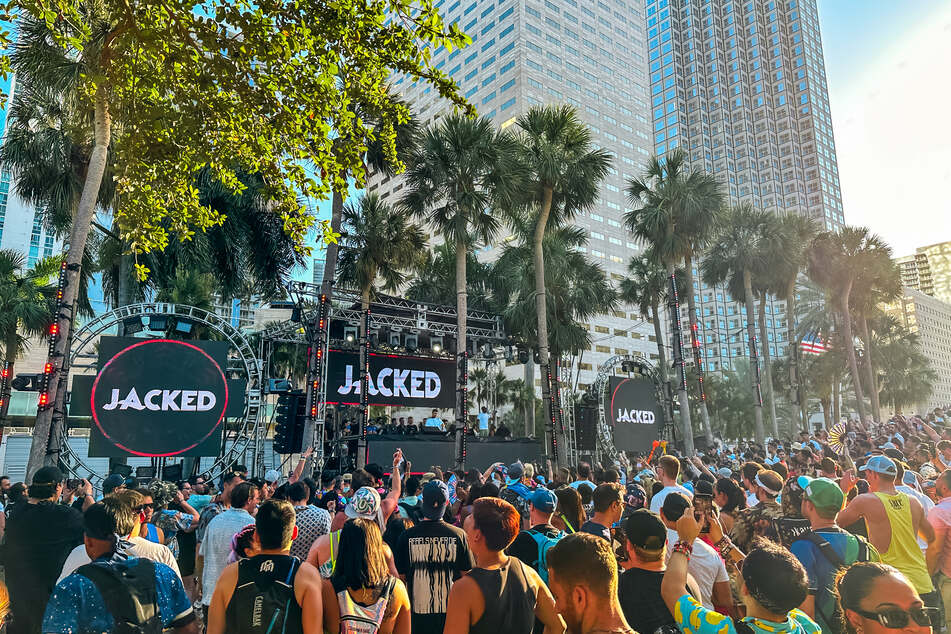 Afrojack played twice on this small UMF radio stage and once more on the main stage.