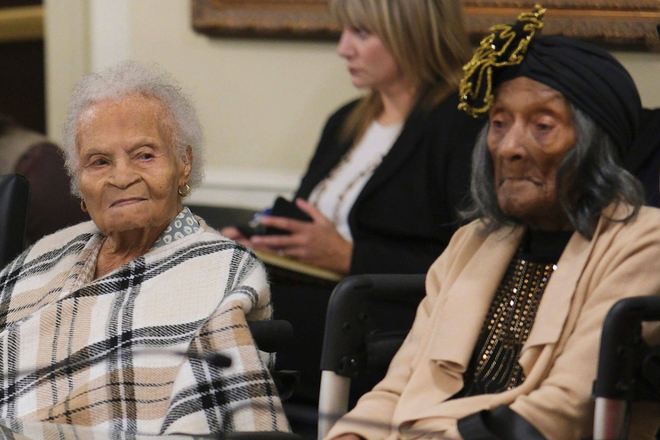 Survivors Viola Ford Fletcher (l.) and Lessie Benningfield Randle are calling on the Biden administration to open an investigation into the 1921 Tulsa Race Massacre without further delay.