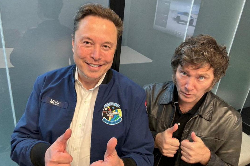 Elon Musk pals around with Argentina's far-right president in Austin