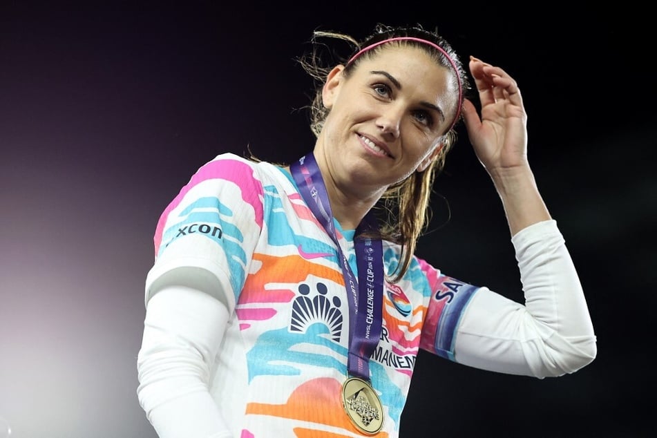 US soccer star Alex Morgan grabbed attention with her pregame fashion statement.