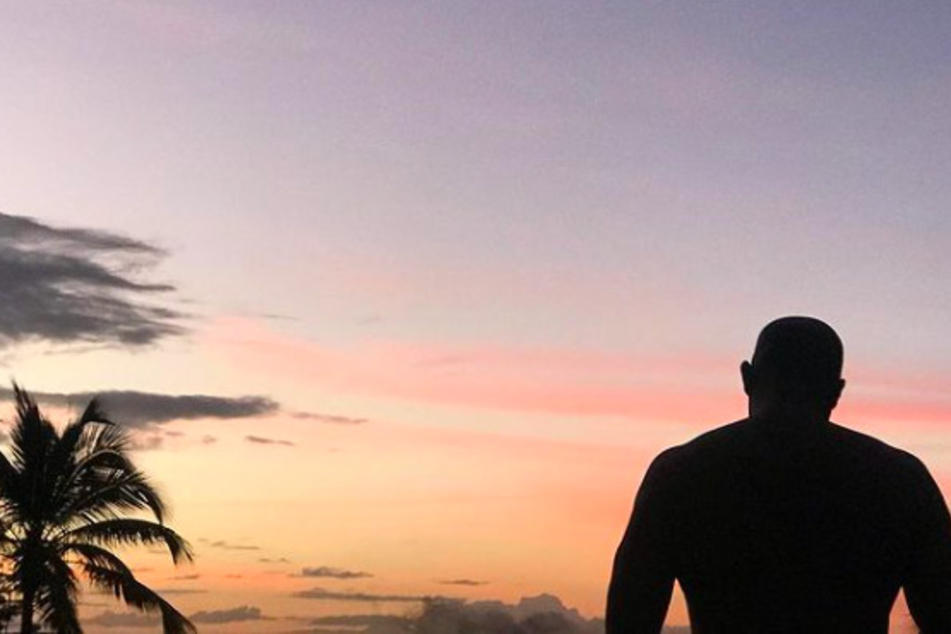 Vin shared a shot of him overlooking the beach on his Instagram.