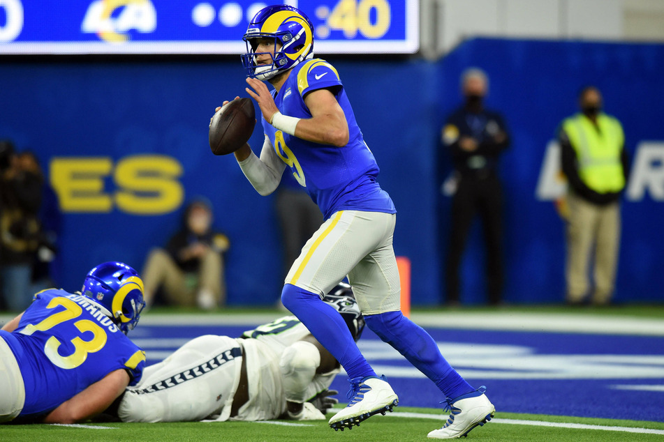 Quarterback Matthew Stafford threw two touchdowns against Seattle.
