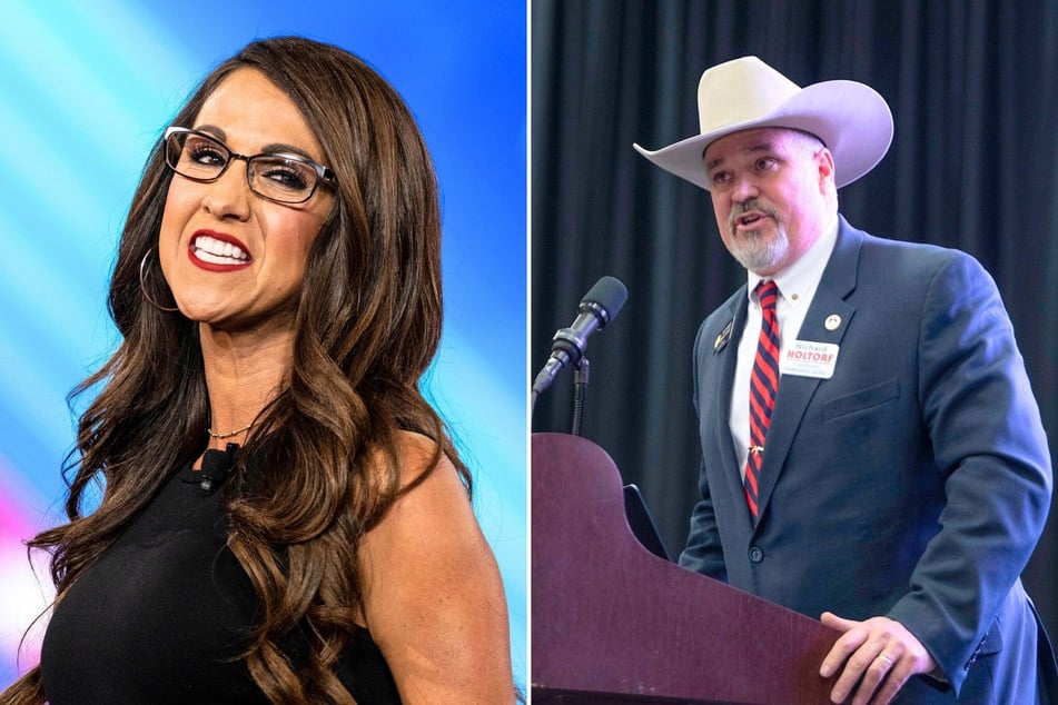Colorado congressional candidate Richard Holtorf (r.) is calling for the chair of the state's GOP to resign after the group endorsed his rival Lauren Boebert.