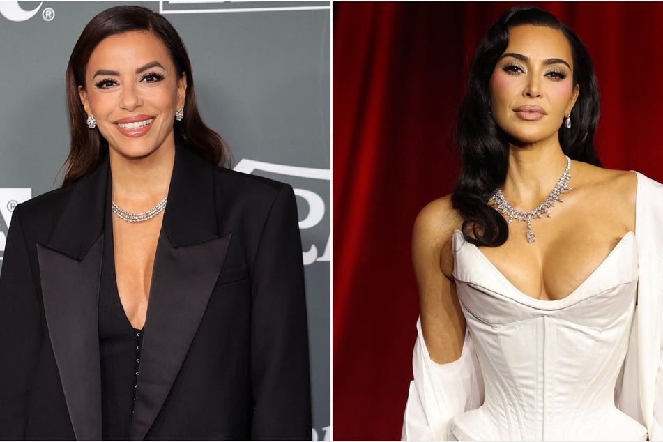 Kim Kardashian's longtime friend, Eva Longoria (l.), spilled on the reality star's upcoming role in the female-led comedy The Fifth Wheel.