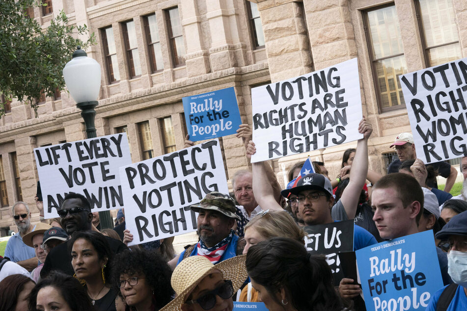 Texas Democrats walk out of Capitol and leave the state in effort to block restrictive voting bill