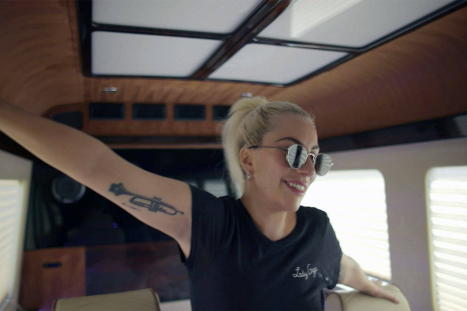 Lady Gaga got Tony Bennett to sketch her a trumpet, which she then got tattooed onto her arm.