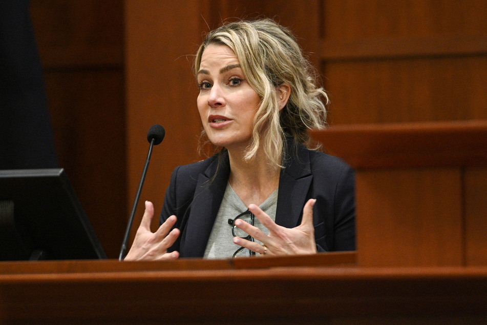 Forensic psychologist Dr. Shannon Curry testifying in court.