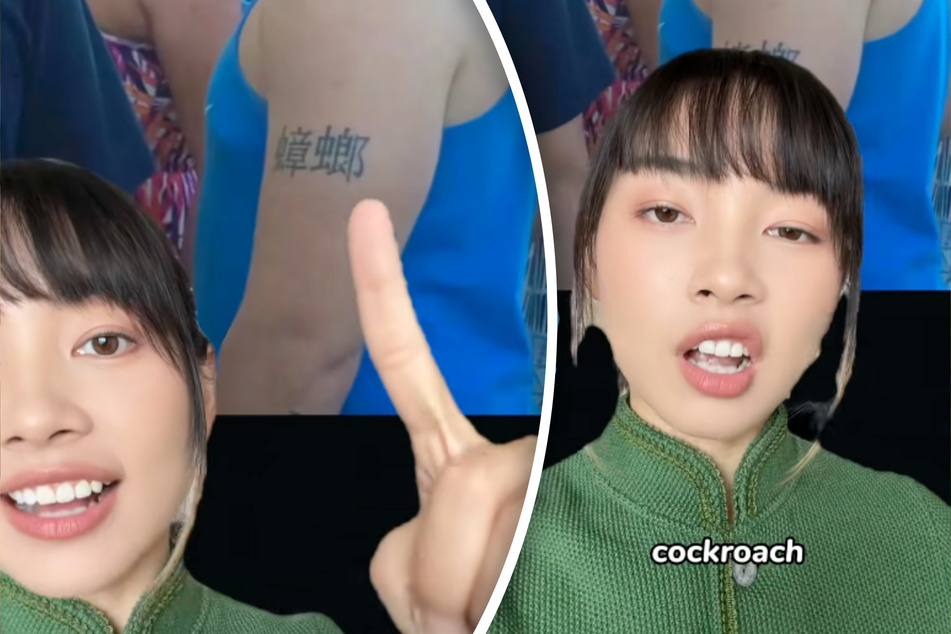 On TikTok, Jessie showed examples of failed Chinese tattoos.