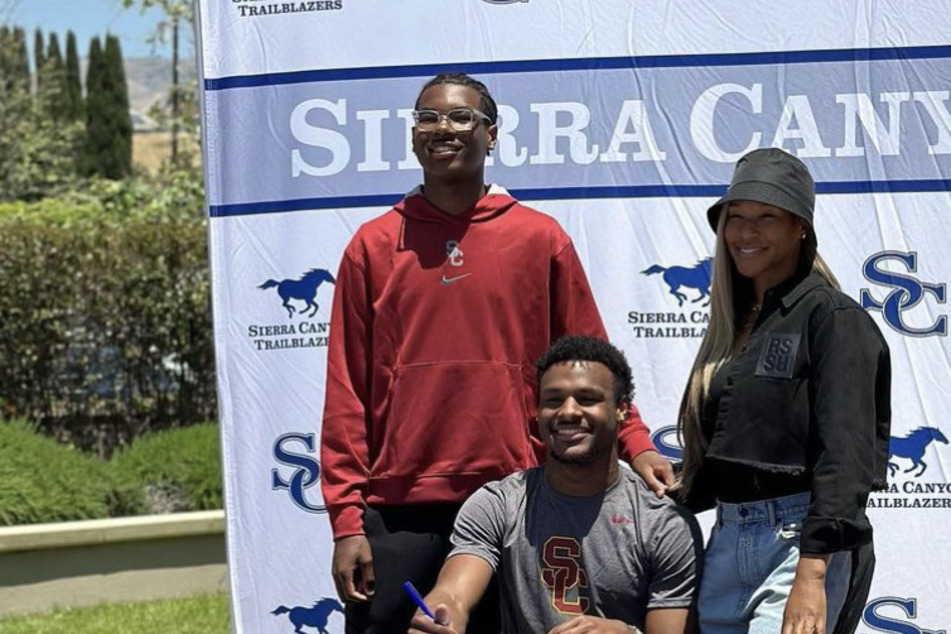 LeBron James sheds "gangsta tear" as Bronny James signs on the dotted line