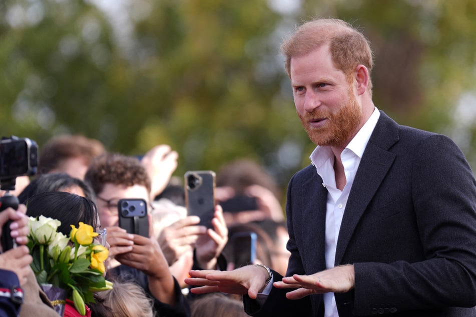 Prince Harry arrives to visit the Community Recording Studio in Nottingham, central England on October 15. The youngest son of King Charles said he's hoping reconcile with his father and brother.