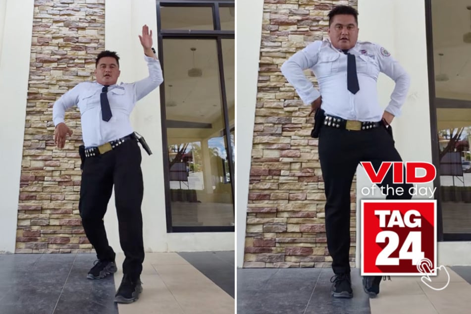 Viral Video of the Day for April 19, 2025: Security guard drops it low in stunning performance!