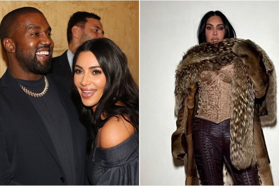 Kim Kardashian gave a nod to Kanye West (l.) after the exes reportedly reunited over the holidays.