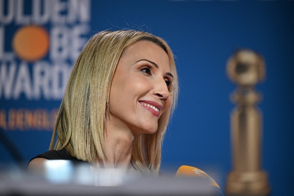 Helen Hoehne, president of the Hollywood Foreign Press Association, attends the nominations announcement for the 79th Golden Globe Awards.