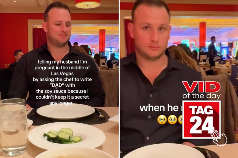Viral Video of the Day for March 6, 2025: Soy sauce spells "DAD" in epic pregnancy reveal!