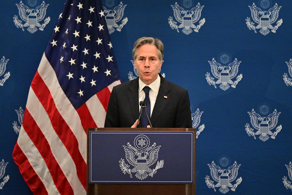 US Secretary of State Antony Blinken (pictured) on Thursday called on Israel to take "urgent" action to stop settler violence against Palestinians in the West Bank.