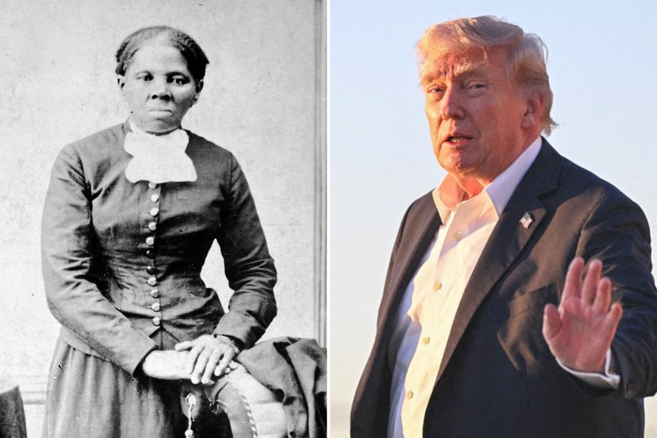 In a recent interview, President Donald Trump's (r) Treasury chief revealed that the administration scrapped a plan to put Harriet Tubman (l) on the $20 bill.
