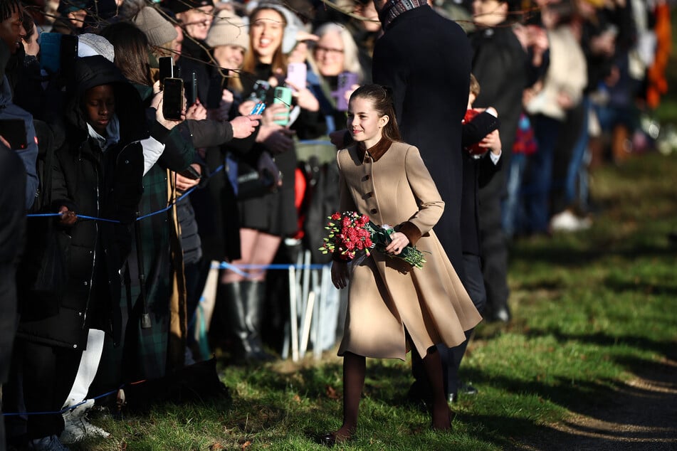 Princess Charlotte took part in the annual Christmas walk with her family.