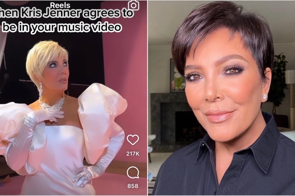 Meghan Trainor has been "krissed" by Kardashian momager Kris Jenner, who made a stunning cameo in her latest music video.