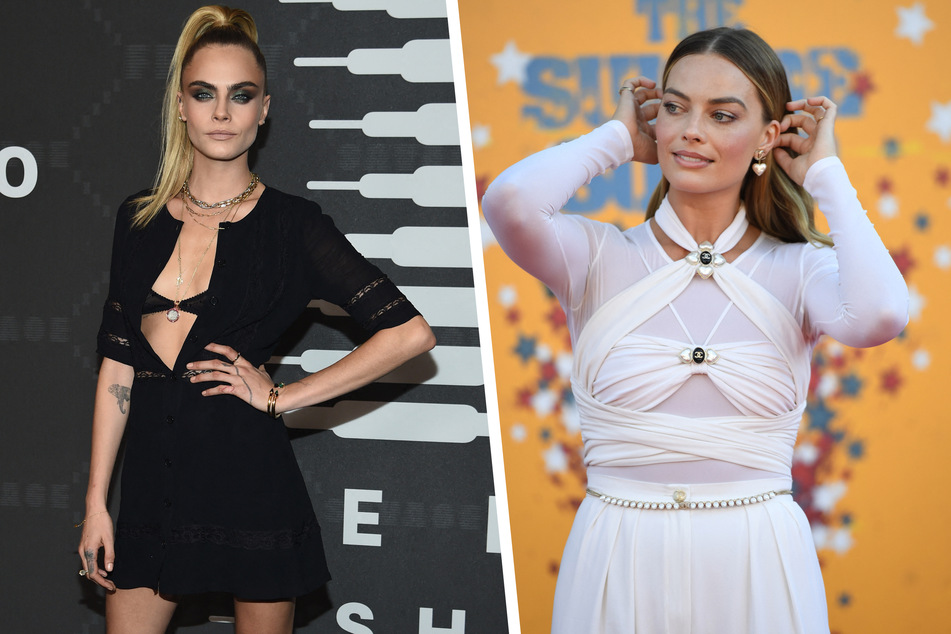 Cara Delevigne (l.) and Margot Robbie have been close friends for several years.