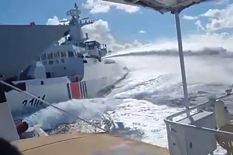 Chinese ship clashes with Filipino government vessel in latest shock confrontation