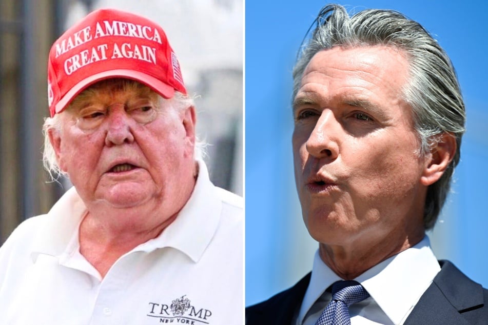 Newsom trolls Trump with brutal photoshop meme after shocking threat to deport Rosie O'Donnell