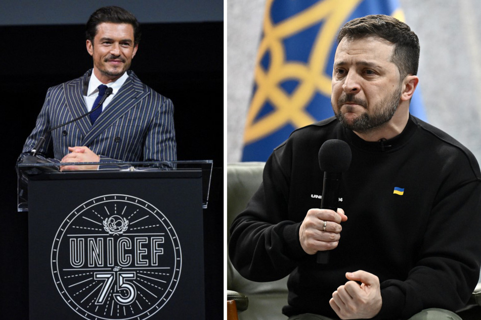 UNICEF envoy Orlando Bloom discusses Ukraine war's effect on children with President Zelensky