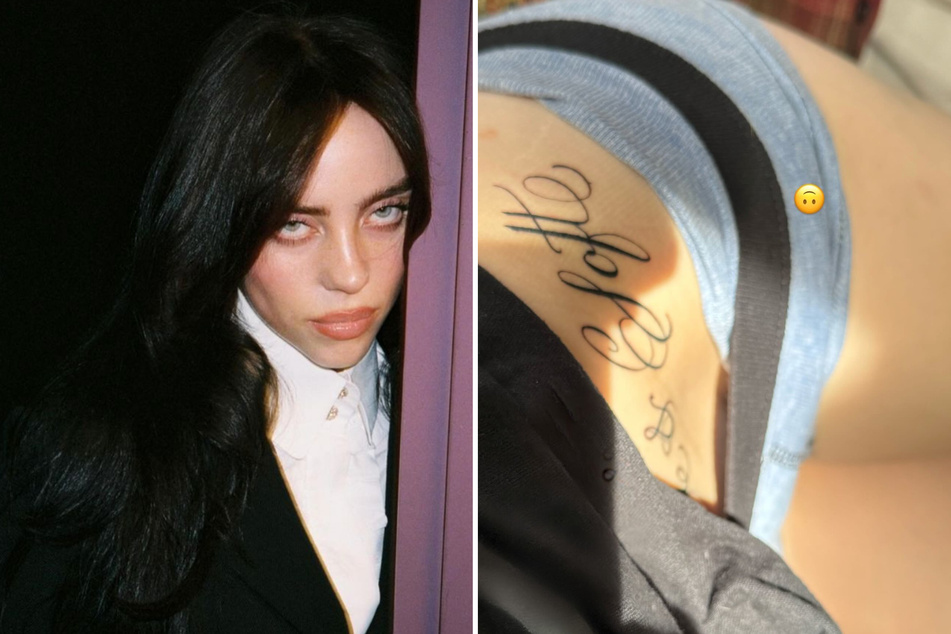 Billie Eilish shares peek at hip tattoo in latest close friends post