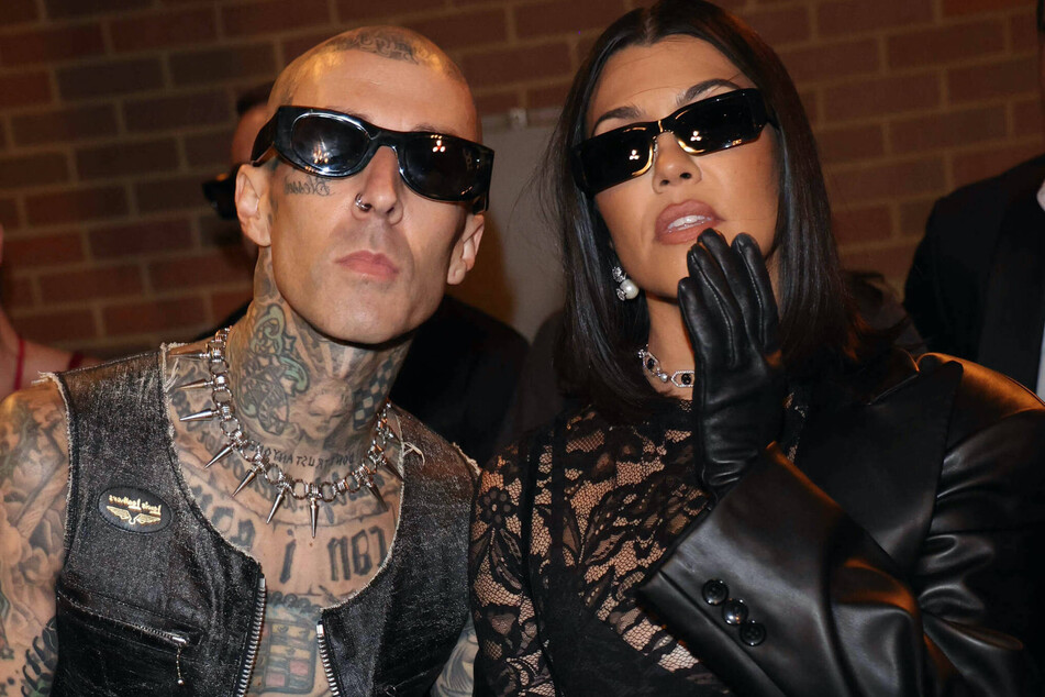 Kourtney Kardashian (r) and Travis Barker (l) headed home with their baby boy one week after his earth-side debut.