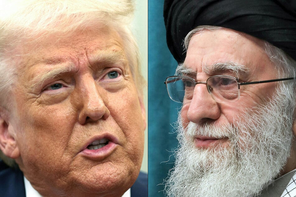 Donald Trump (l.) had sent a letter to Iran's supreme leader Ayatollah Ali Khamenei calling for negotiations but warning of military action if diplomacy failed.