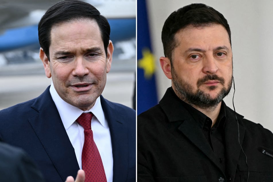 Secretary of State Marco Rubio (l.) lashed out at Ukraine's Volodymyr Zelensky, accusing the president of lying about US demands of Kyiv.