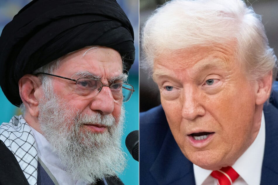 President Donald Trump (r.) warned Iran's supreme leader Ayatollah Ali Khamenei that he should be "very worried."