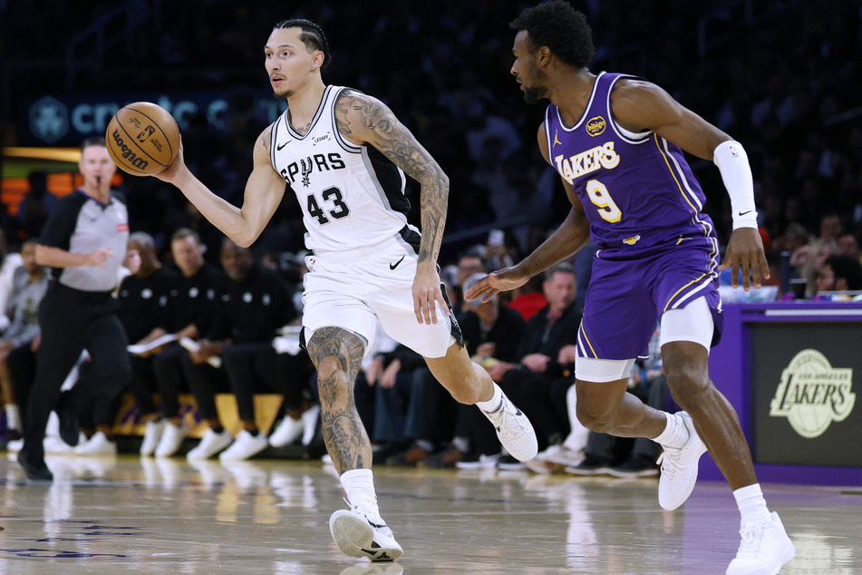 Guard Lindy Waters III's (l) sister is at the center of an affair scandal involving a commentator for the San Antonio Spurs.