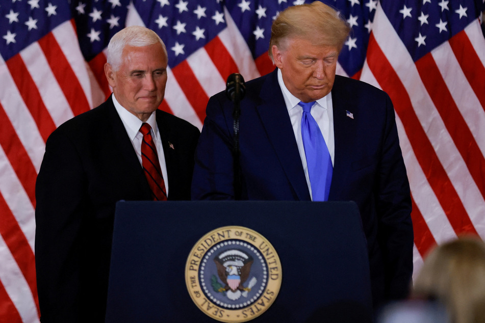 Former VP Mike Pence (l.) blasted his ex-boss Donald Trump in response to his third indictment.