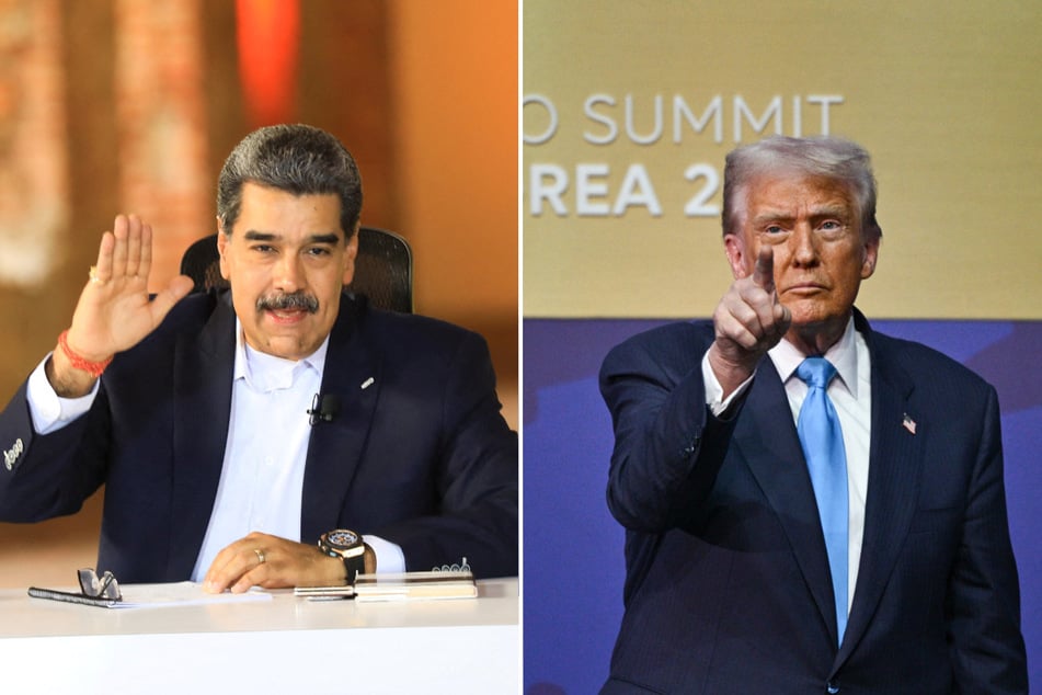 US President Donald Trump (r.) said his Venezuelan counterpart Nicolás Maduro's days are numbered.