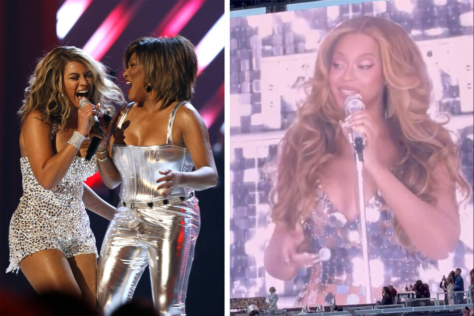 Beyoncé lights up Paris with heartfelt tribute to Tina Turner as Blue Ivy dances it up