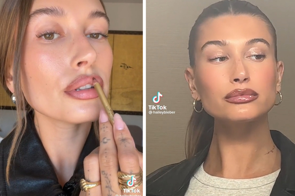 Hailey Bieber sparks TikTok backlash with "brownie glazed lips" makeup look