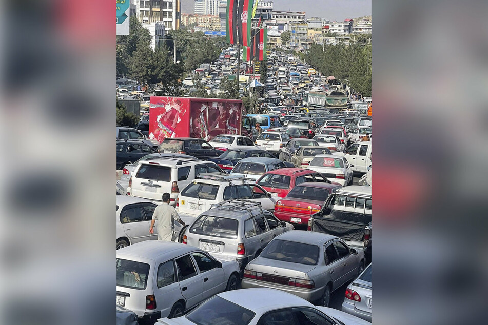 Chaos in Kabul as people scramble to flee the city.