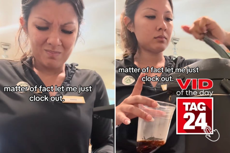 Viral Video of the Day for May 23, 2026: Worker's cup melts as she pours hot coffee in hilarious clip