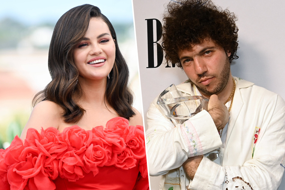 Selena Gomez (l.) and Benny Blanco were spotted sharing a kiss after the lovebirds enjoyed a romantic dinner date at Nobu in Malibu, California.