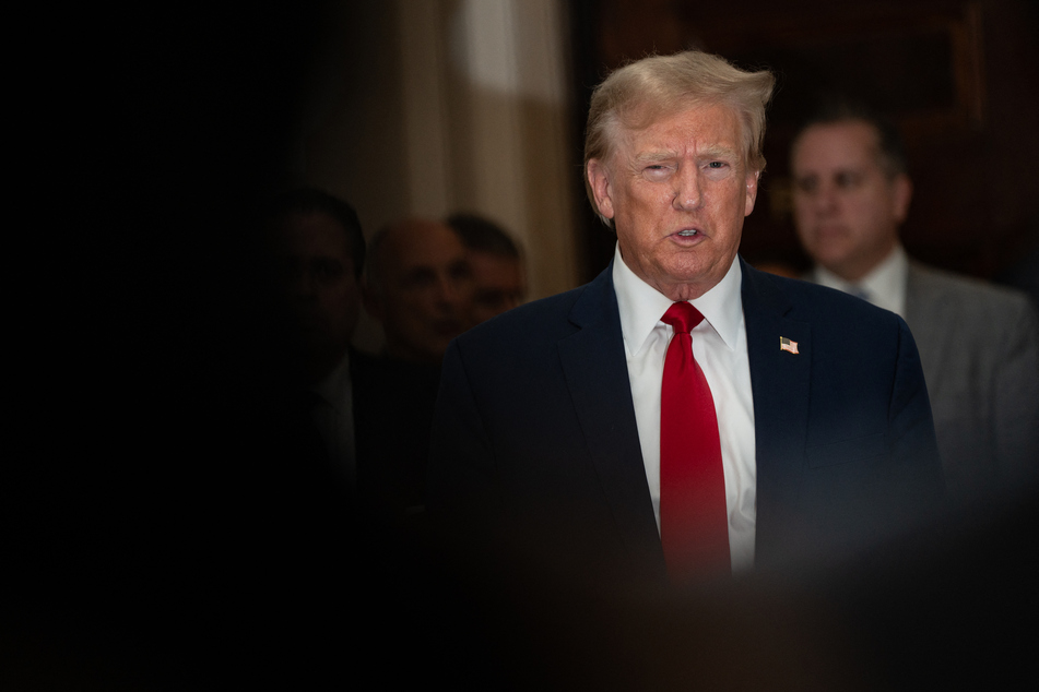 Donald Trump lashed out on social media before returning to court in New York on Thursday.