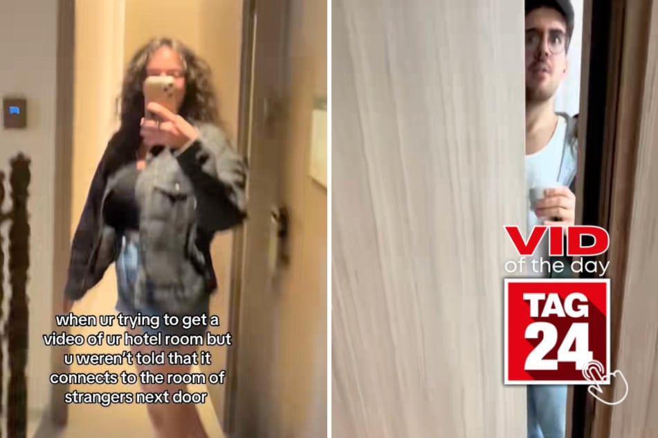 Viral Video of the Day for July 25, 2026: Hotel room tour takes hilarious turn after surprise stranger encounter!