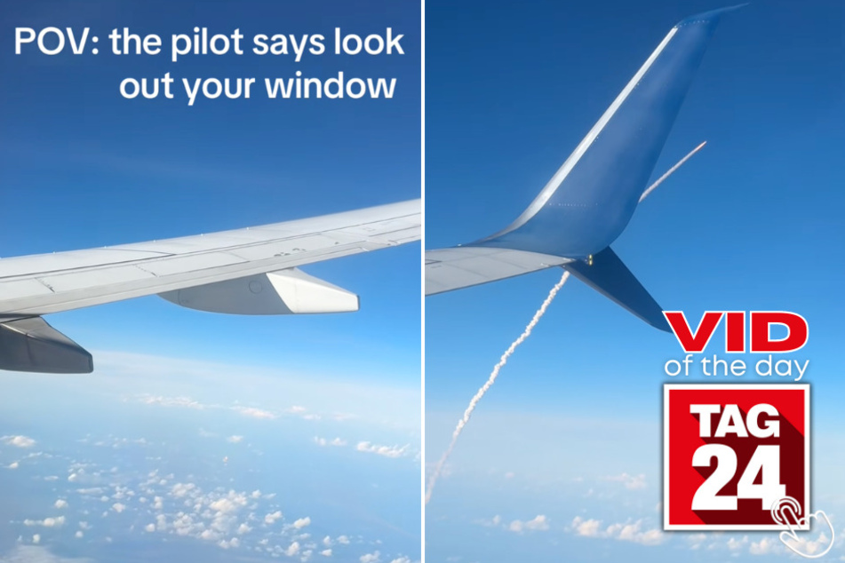 A woman on a plane accidentally caught the Artemis 2 rocket launch out her window - and the footage is unreal.