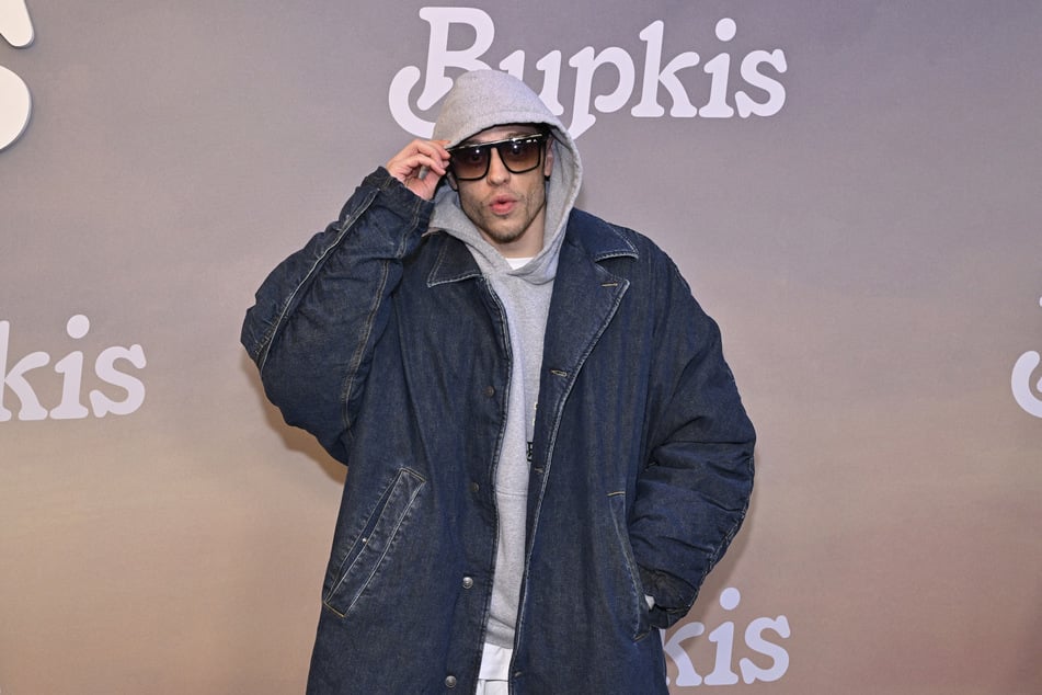 Pete Davidson at the premiere of his new Peacock show Bupkis at The Apollo Theater in New York City on April 27, 2023.