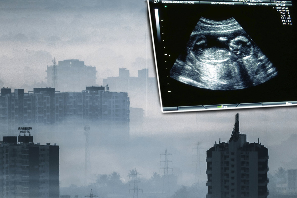 Heavy air pollution can leave traces of soot particles in fetuses.